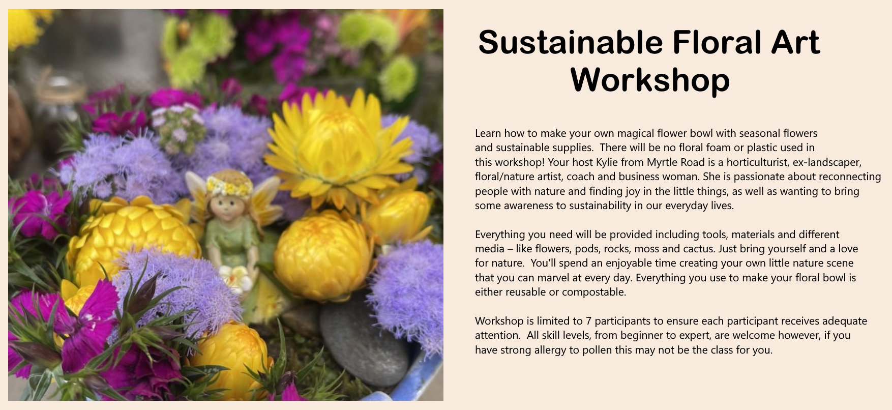 Sustainable Floral Art Workshop